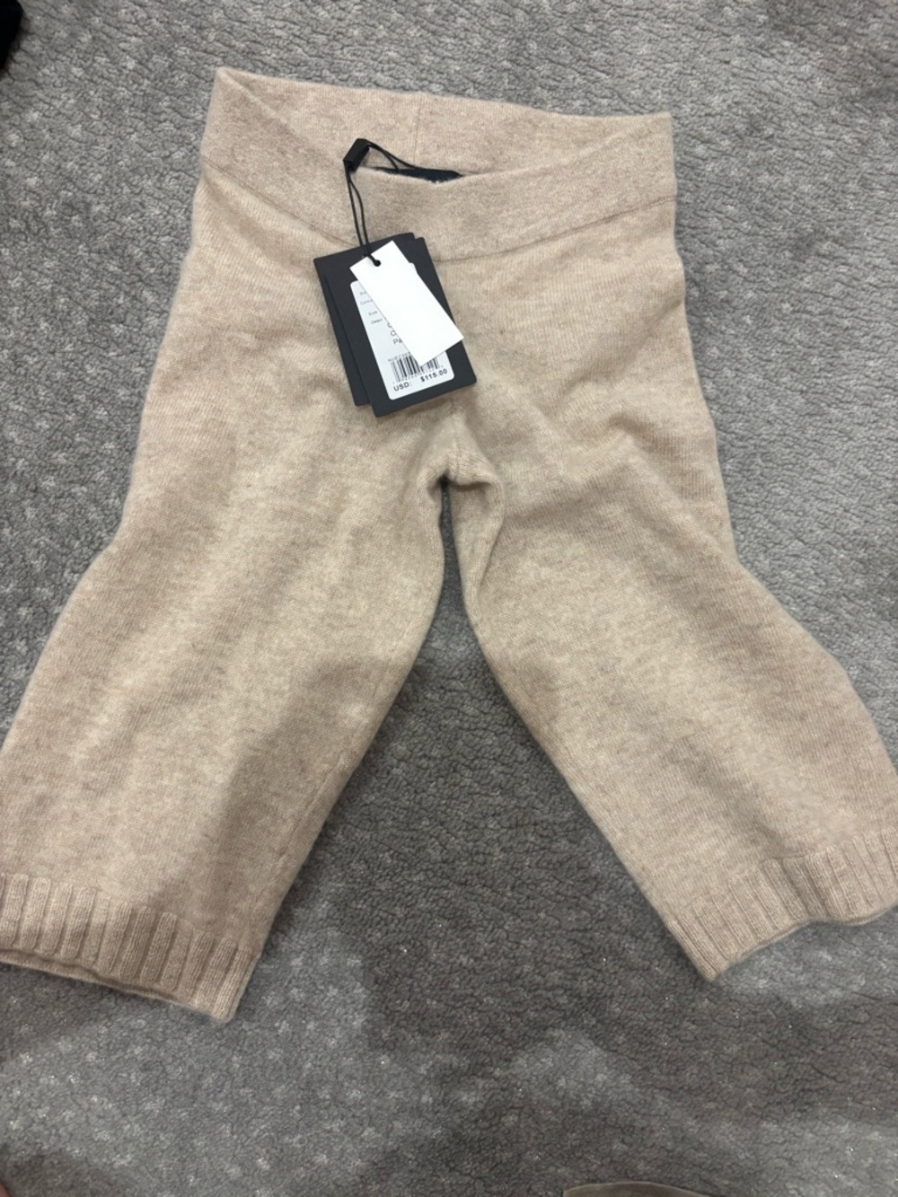 NAADAM Kids Beige Cashmere Cropped Pants